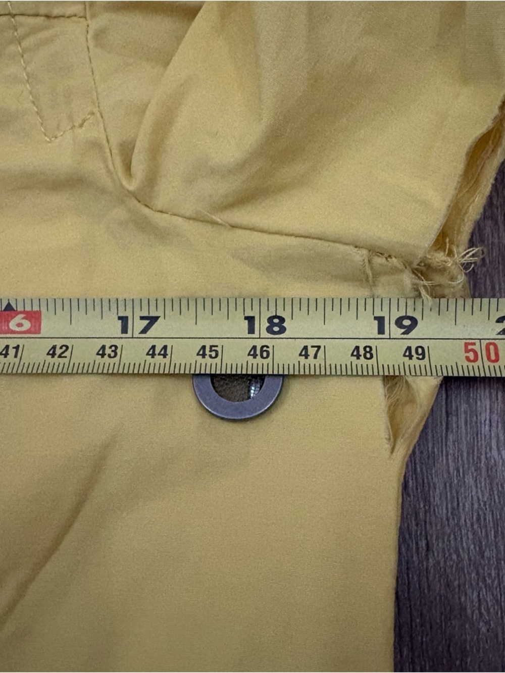 Eileen Fisher Long Anorak Windbreaker Jacket Women’s Petite S Yellow Zip Up Prep - Picture 12 of 14